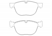 Bromsbeläggssats, skivbroms 2417001 Textar