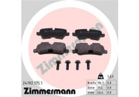 Bromsbeläggssats, skivbroms 24192.175.1 Zimmermann