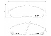 Bromsbeläggssats, skivbroms 2419401 Textar