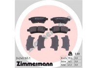 Bromsbeläggssats, skivbroms 24240.165.1 Zimmermann