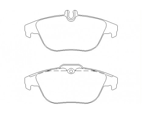 Bromsbeläggssats, skivbroms 2425301 Textar