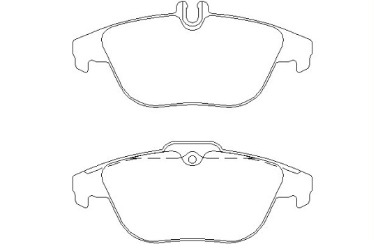 Bromsbeläggssats, skivbroms 2425301 Textar
