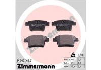 Bromsbeläggssats, skivbroms 24260.165.2 Zimmermann