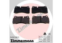 Bromsbeläggssats, skivbroms 24261.180.2 Zimmermann
