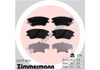 Bromsbeläggssats, skivbroms 24277.160.1 Zimmermann