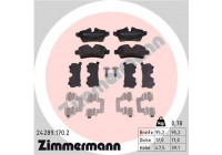 Bromsbeläggssats, skivbroms 24289.170.2 Zimmermann