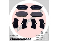 Bromsbeläggssats, skivbroms 24298.140.1 Zimmermann