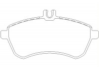 Bromsbeläggssats, skivbroms 2430601 Textar