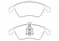 Bromsbeläggssats, skivbroms 2431001 Textar