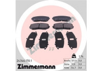 Bromsbeläggssats, skivbroms 24346.170.1 Zimmermann
