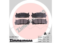 Bromsbeläggssats, skivbroms 24350.175.2 Zimmermann