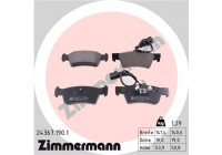 Bromsbeläggssats, skivbroms 24367.190.1 Zimmermann