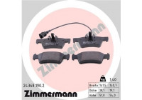 Bromsbeläggssats, skivbroms 24368.190.2 Zimmermann