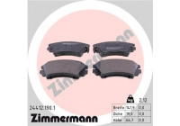 Bromsbeläggssats, skivbroms 24412.190.1 Zimmermann