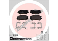 Bromsbeläggssats, skivbroms 24412.190.2 Zimmermann