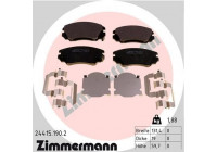 Bromsbeläggssats, skivbroms 24415.190.2 Zimmermann