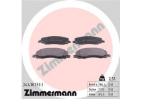 Bromsbeläggssats, skivbroms 24418.170.1 Zimmermann