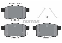 Bromsbeläggssats, skivbroms 2443501 Textar