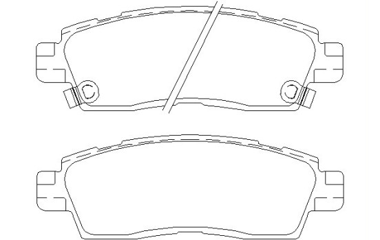 Bromsbeläggssats, skivbroms 2444501 Textar