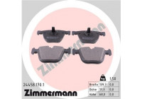 Bromsbeläggssats, skivbroms 24458.170.1 Zimmermann