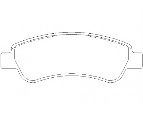 Bromsbeläggssats, skivbroms 2446501 Textar
