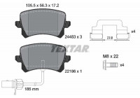 Bromsbeläggssats, skivbroms 2448307 Textar