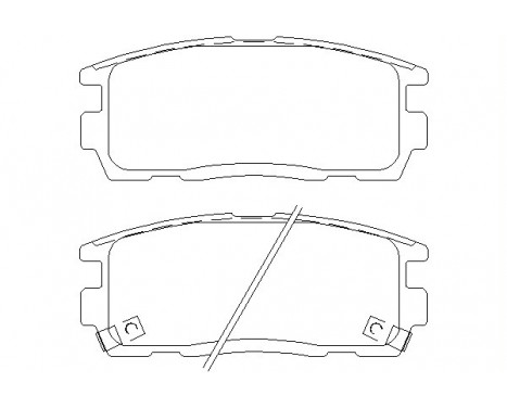 Bromsbeläggssats, skivbroms 2449801 Textar