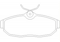 Bromsbeläggssats, skivbroms 2451401 Textar