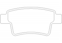 Bromsbeläggssats, skivbroms 2454001 Textar