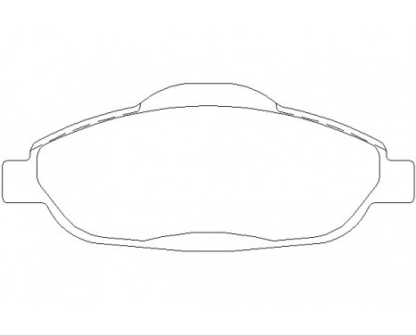 Bromsbeläggssats, skivbroms 2466001 Textar