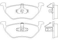 Bromsbeläggssats, skivbroms 2467001 Textar