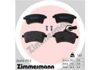 Bromsbeläggssats, skivbroms 24693.175.2 Zimmermann