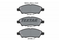 Bromsbeläggssats, skivbroms 2472401 Textar