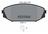 Bromsbeläggssats, skivbroms 2480501 Textar