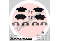 Bromsbeläggssats, skivbroms 24848.185.3 Zimmermann