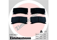 Bromsbeläggssats, skivbroms 24851.155.1 Zimmermann