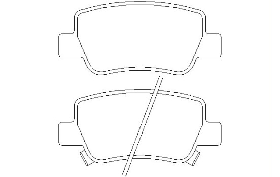 Bromsbeläggssats, skivbroms 2488501 Textar