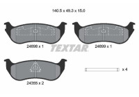 Bromsbeläggssats, skivbroms 2489803 Textar