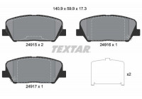 Bromsbeläggssats, skivbroms 2491501 Textar