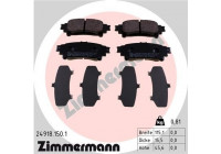 Bromsbeläggssats, skivbroms 24918.150.1 Zimmermann