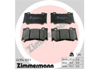 Bromsbeläggssats, skivbroms 24994.160.1 Zimmermann