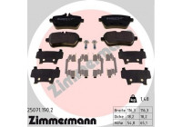 Bromsbeläggssats, skivbroms 25071.190.2 Zimmermann