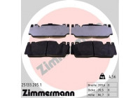 Bromsbeläggssats, skivbroms 25133.205.1 Zimmermann