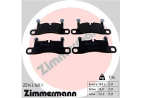 Bromsbeläggssats, skivbroms 25143.160.1 Zimmermann