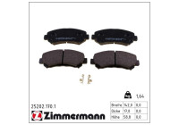 Bromsbeläggssats, skivbroms 25202.170.1 Zimmermann