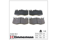 Bromsbeläggssats, skivbroms 25300.190.1 Zimmermann