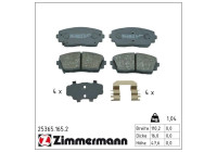 Bromsbeläggssats, skivbroms 25365.165.2 Zimmermann