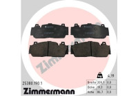 Bromsbeläggssats, skivbroms 25380.190.1 Zimmermann