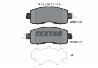 Bromsbeläggssats, skivbroms 2558101 Textar