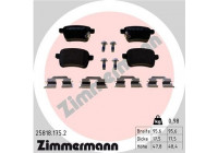 Bromsbeläggssats, skivbroms 25818.175.2 Zimmermann